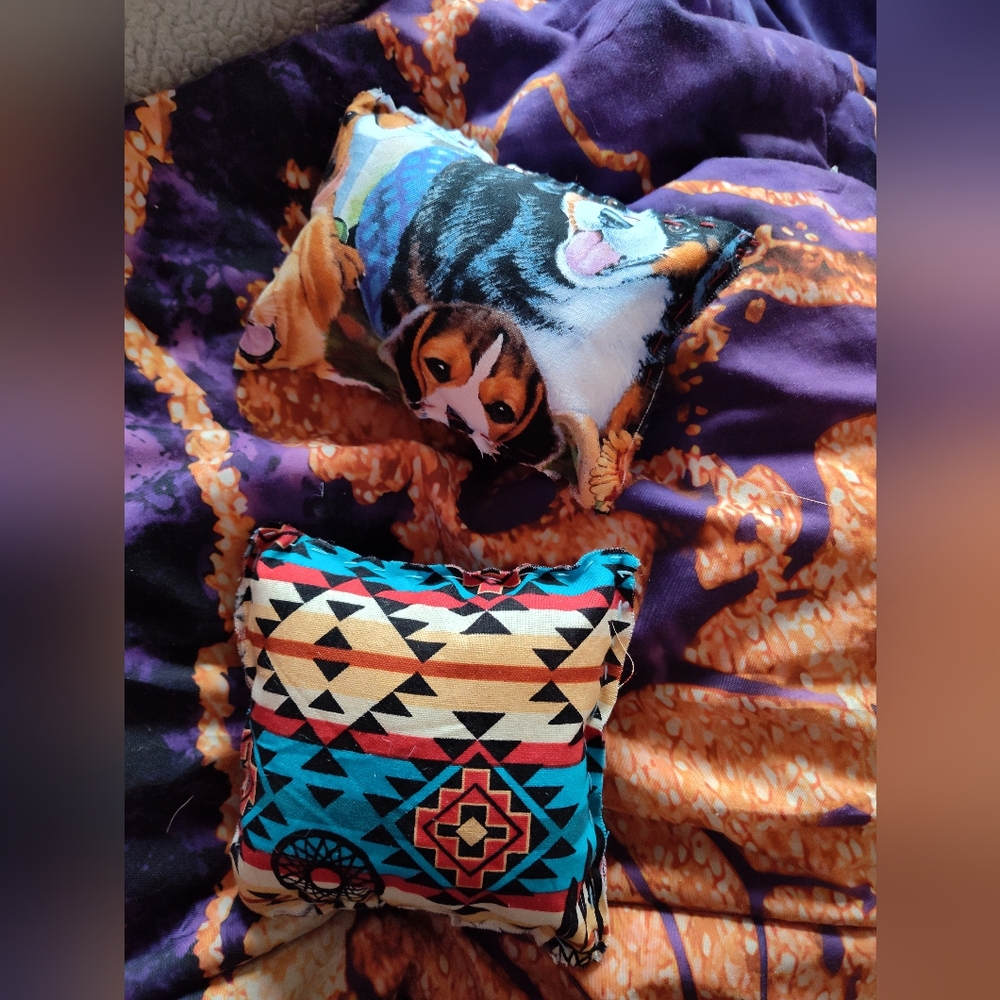 Small handmade pillows